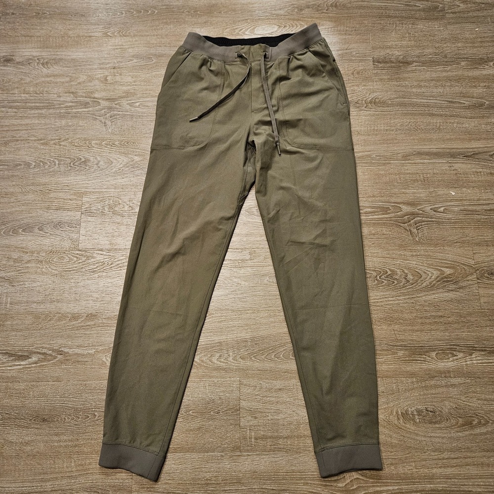 Lululemon ABC Jogger Tall Mens M Army Green Warpstreme 32" Pants